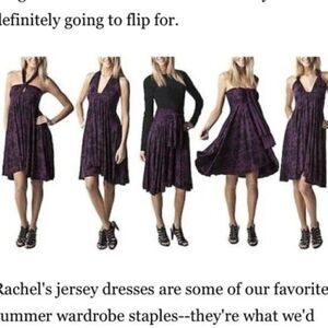 Rachel Pally Jersey Dress 5 in one dress Skirt geometric floral design M BoxI